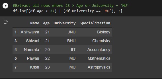 example multiple condition