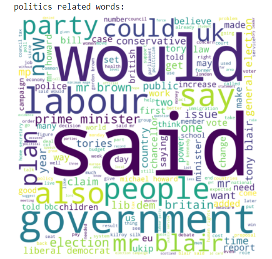 Politics words